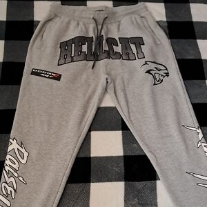 Reason Brand Graphic Sweatpants - Black, Gray, Red
